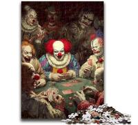 Puzzle 1000 pièces pour Adultes et Adolescents Joker Jouant au Poker 1000 pièces pour Adultes, Jeu Stimulant, idéal comme Cadeau pour Toute la Famille (50x75cm)