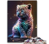 Puzzle 1000 pièces pour Adultes et Adolescents, Joli bébé léopard, Jeu éducatif, défi, décoration d'intérieur et Cadeaux Uniques, 50x75cm