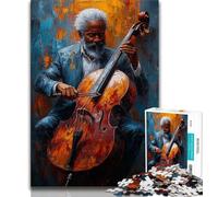 Puzzle 1000 pièces pour Adultes et Adolescents Jouant de la Guitare, Jeux éducatifs, décoration de la Maison, Jeu éducatif pour Anniversaire, Noël 38x26cm