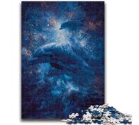 Puzzle 1000 pièces pour Adultes et Adolescents, Jouet éducatif Anti-Stress, Dauphin, Cadeau du Père Noël Secret pour Les 14 Ans, 50x75cm