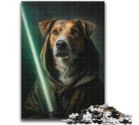 Puzzle 1000 pièces pour Adultes et Adolescents, Jouet éducatif Anti-Stress, Motif Chien rétro, Cadeau du Père Noël Secret pour Les 14 Ans, 50x75cm
