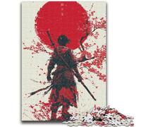 Puzzle 1000 pièces pour Adultes et Adolescents, Jouet éducatif Anti-Stress Ninja Japonais, Cadeau Secret Santa pour Les 14 Ans, 26x38cm