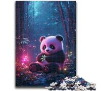 Puzzle 1000 pièces pour Adultes et Adolescents, Jouet éducatif Anti-Stress, Panda de l'espace, Cadeaux du Père Noël Secret pour Les 14 Ans, 26x38cm