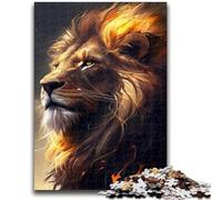 Puzzle 1000 pièces pour Adultes et Adolescents, Jouets Animaux animés Lion, Jeux éducatifs, Anti-Stress, Interaction Parent-Enfant, pour Les 14 Ans et Plus, 26x38cm