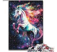 Puzzle 1000 pièces pour Adultes et Adolescents, Jouets Cheval Arc-en-Ciel, Jeux éducatifs, Anti-Stress, idéal pour la décoration de Bureau, 50x75cm