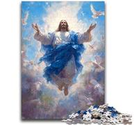Puzzle 1000 pièces pour Adultes et Adolescents, Jouets d'art de Jésus, Jeux éducatifs, Anti-Stress, Interaction Parent-Enfant, pour Les 14 Ans et Plus, 50x75cm