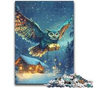 Puzzle 1000 pièces pour Adultes et Adolescents, Jouets messagers hiboux, Jeux éducatifs, Anti-Stress, Convient pour la décoration de Bureau, 38x26cm