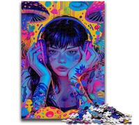 Puzzle 1000 pièces pour Adultes et Adolescents, Jouets psychédéliques animés pour Filles, Jeux éducatifs, Anti-Stress, Collection d'artistes, Beaux-Arts 50x75cm