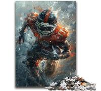 Puzzle 1000 pièces pour Adultes et Adolescents, Joueurs de Football américain, avec Affiche et fiche de Questions-réponses, à partir de 14 Ans (38x26cm)