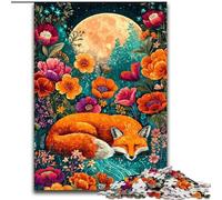 Puzzle 1000 pièces pour Adultes et Adolescents Jungle Fox, à partir de 14 Ans Décoration d'intérieur à Offrir à Toute la Famille et aux Amis (Taille 26x38cm)