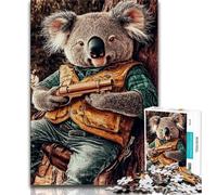 Puzzle 1000 pièces pour Adultes et Adolescents Koala Hunter, Jouets éducatifs et éducatifs pour la Famille, pour renforcer l'amour Entre Couples (75x50cm)