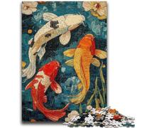Puzzle 1000 pièces pour Adultes et Adolescents, Koi Japonais, à partir de 14 Ans Superbe Jeu au Design Exceptionnel Superbe Cadeau 26x38cm