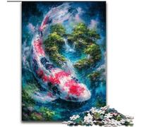 Puzzle 1000 pièces pour Adultes et Adolescents Koi mystérieux, Jeu Stimulant et éducatif en Famille pour Anniversaire, Noël 50x75cm