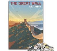 Puzzle 1000 pièces pour Adultes et Adolescents La Grande Muraille de Chine Cadeaux Amusants en Famille pour Les Amis et la Famille à partir de 14 Ans (Taille 50x75cm)