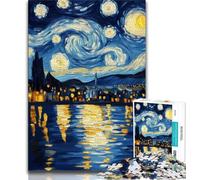 Puzzle 1000 pièces pour Adultes et Adolescents La Nuit étoilée de Night Sky, Jouets éducatifs et éducatifs pour la Famille, pour renforcer l'amour Entre Couples (38x26cm)