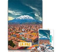 Puzzle 1000 pièces pour Adultes et Adolescents La Paz, Jouets éducatifs et éducatifs pour la Famille, pour renforcer l'amour Entre Couples (38x26cm)