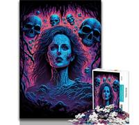 Puzzle 1000 pièces pour Adultes et Adolescents La Peur de l'inconnu Puzzles pour Adolescents Jeu de Quiz Décoration Murale Cadeaux d'anniversaire et de Noël Uniques 38x26cm