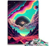 Puzzle 1000 pièces pour Adultes et Adolescents La Route vers l'univers pour Les 14 Ans et Plus Difficile à Terminer mais Amusant et Humoristique Cadeau d'anniversaire 50x75cm