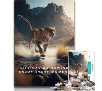 Puzzle 1000 pièces pour Adultes et Adolescents La Vie n'a en arrière pour Toute la Famille Convient aux Enfants de 14 Ans et Plus (Taille 38x26cm)