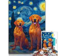 Puzzle 1000 pièces pour Adultes et Adolescents Labrador Ciel Nocturne, Difficile à réaliser, mais Amusant et Humoristique, Cadeau d'anniversaire et Cadeau Unique (75x50cm)