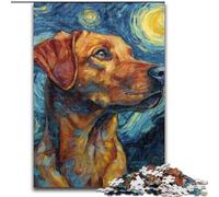 Puzzle 1000 pièces pour Adultes et Adolescents, Labrador Ciel Nocturne, stimule Le Cerveau, Jouets addictifs pour cultiver la Patience, décoration Parfaite (Taille 26x38cm)