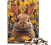 Puzzle 1000 pièces pour Adultes et Adolescents, Lapin de la Jungle, Jouets éducatifs, Jeux de Famille, Cadeaux pour Amis et Famille, 26x38cm
