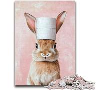 Puzzle 1000 pièces pour Adultes et Adolescents Lapin Jouant avec du Papier Toilette, 1000 pièces pour Adultes, Anti-Stress, défi Difficile, Cadeaux du Père Noël Secret (50x75cm)