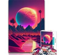 Puzzle 1000 pièces pour Adultes et Adolescents Le Futur Qui n'a jamais existé Puzzles pour Adolescents avec Affiche Assortie et Feuille de Questions pour Les 14 Ans et Plus 38x26cm