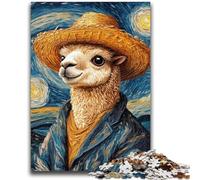 Puzzle 1000 pièces pour Adultes et Adolescents Le Jeu éducatif Familial Van Gogh Alpaga est idéal comme Cadeau pour Toute la Famille pour Les 14 Ans et Plus 50x75cm
