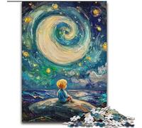 Puzzle 1000 pièces pour Adultes et Adolescents Le Petit Prince du Ciel Nocturne, Un Jeu Familial Amusant, idéal comme Cadeau pour Toute la Famille (Taille 26x38cm)