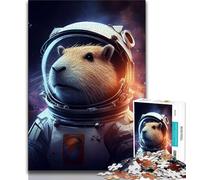 Puzzle 1000 pièces pour Adultes et Adolescents Le Puzzle Astronaute Capybara est idéal comme Cadeau pour Toute la Famille Convient aux Enfants de 14 Ans et Plus (Taille 75x50cm)