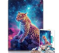 Puzzle 1000 pièces pour Adultes et Adolescents Léopard, Aide Le Cerveau à exercer des Jouets addictifs pour cultiver la Patience Décoration Parfaite 38x26cm