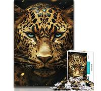 Puzzle 1000 pièces pour Adultes et Adolescents Léopard doré 1000 pièces pour Adultes, Cadeaux Secret Santa pour Les 14 Ans et Plus (Taille 75x50cm)