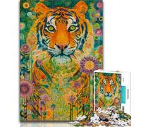 Puzzle 1000 pièces pour Adultes et Adolescents Léopard Fantastique 1000 pièces pour Adolescents, éducatif et idéal comme Cadeau pour Toute la Famille (Taille 75x50cm)