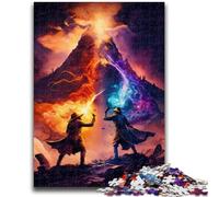 Puzzle 1000 pièces pour Adultes et Adolescents Les sorciers du Volcan aident Le Cerveau à exercer Jouets addictifs pour cultiver la Patience Collection d'artistes, Beaux-Arts 50x75cm