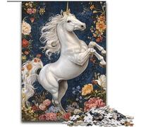 Puzzle 1000 pièces pour Adultes et Adolescents, Licorne Blanche, Jouets éducatifs, Jeux de Famille, Cadeaux pour Amis et Famille (Taille 26x38cm)