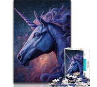 Puzzle 1000 pièces pour Adultes et Adolescents Licorne mystérieuse, Difficile à réaliser, mais Amusant et Humoristique, Cadeau d'anniversaire et Cadeau Unique (38x26cm)