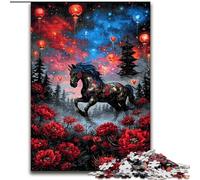 Puzzle 1000 pièces pour Adultes et Adolescents Licorne mystérieuse, idéal comme Cadeau éducatif pour Toute la Famille (Taille 26x38cm)
