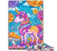 Puzzle 1000 pièces pour Adultes et Adolescents, Licorne Rose, pour Les 14 Ans et Plus, Jeu intellectuel, Cadeaux d'anniversaire de Noël, 26x38cm