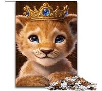 Puzzle 1000 pièces pour Adultes et Adolescents Lionceau, Casse-tête pour décoration Murale, Cadeaux d'anniversaire et de Noël Uniques pour Les 14 Ans (Taille 26x38cm)