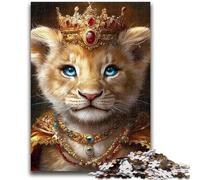 Puzzle 1000 pièces pour Adultes et Adolescents, Lionceau, Roi, Jeu Stimulant, idéal comme Cadeau pour Toute la Famille, 26x38cm