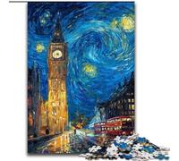 Puzzle 1000 pièces pour Adultes et Adolescents Londres sous Le Ciel Nocturne, Jouets et Jeux éducatifs pour Adultes et Adolescents (Taille 26x38cm)