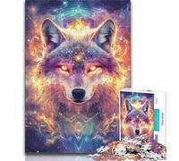 Puzzle 1000 pièces pour Adultes et Adolescents Loup Animal 1000 pièces pour Adolescents, Jeux éducatifs Décoration d'intérieur Convient pour la décoration de Bureau (Taille 38x26cm)