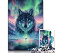 Puzzle 1000 pièces pour Adultes et Adolescents Loup Arctique, Difficile à réaliser, mais Amusant et Humoristique, Cadeau d'anniversaire et Cadeau Unique (38x26cm)