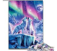 Puzzle 1000 pièces pour Adultes et Adolescents Loup Arctique, Jouet éducatif Anti-Stress, Superbes Cadeaux et Jouets (Taille 50x75cm)