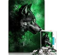 Puzzle 1000 pièces pour Adultes et Adolescents, Loup Fantastique, Jeux éducatifs, décoration Murale, Cadeaux d'anniversaire et de Noël Uniques (Taille 38x26cm)