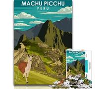 Puzzle 1000 pièces pour Adultes et Adolescents Machu Picchu Pérou Voyage, Jouets éducatifs, Jeux familiaux, Jeu éducatif pour Anniversaire, Noël (75x50cm)