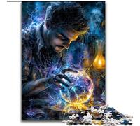 Puzzle 1000 pièces pour Adultes et Adolescents Magicien, entraînez Votre Cerveau et Vos Mains Cadeaux d'anniversaire et Cadeaux Uniques pour Les 14 Ans et Plus 26x38cm