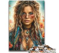 Puzzle 1000 pièces pour Adultes et Adolescents Magnifique Ange Noir féminin, 1000 pièces pour Adultes, Anti-Stress, défi Difficile, Cadeaux du Père Noël Secret (50x75cm)
