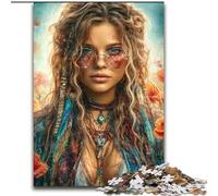 Puzzle 1000 pièces pour Adultes et Adolescents : Magnifique Ange Noir féminin, Jeux éducatifs, décoration d'intérieur, Cadeaux Uniques, 50x75cm